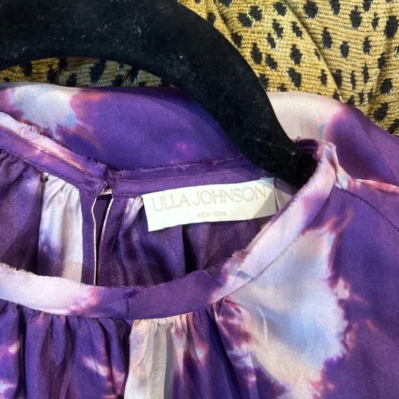 Ulla Johnson Tie-Dye Ruffle Sleeve Top - Picture 11 of 11